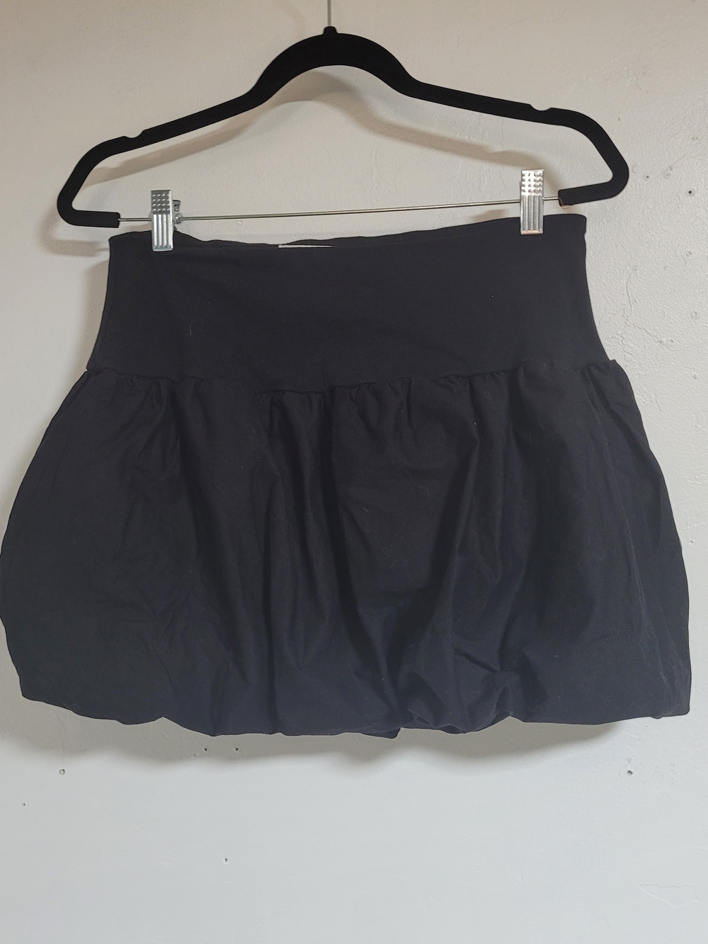 Black Mini Bubble Skirt